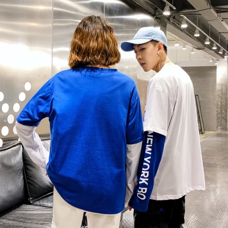 Two long-sleeved round-neck hoodies and jackets for the loose and casual vacation of Hong Kong-style couples are in vogue for student class uniforms Application Scenario