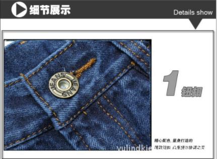 an-dk five-pocket durable straight-leg large size casual work men's jeans factory direct sales Specification image