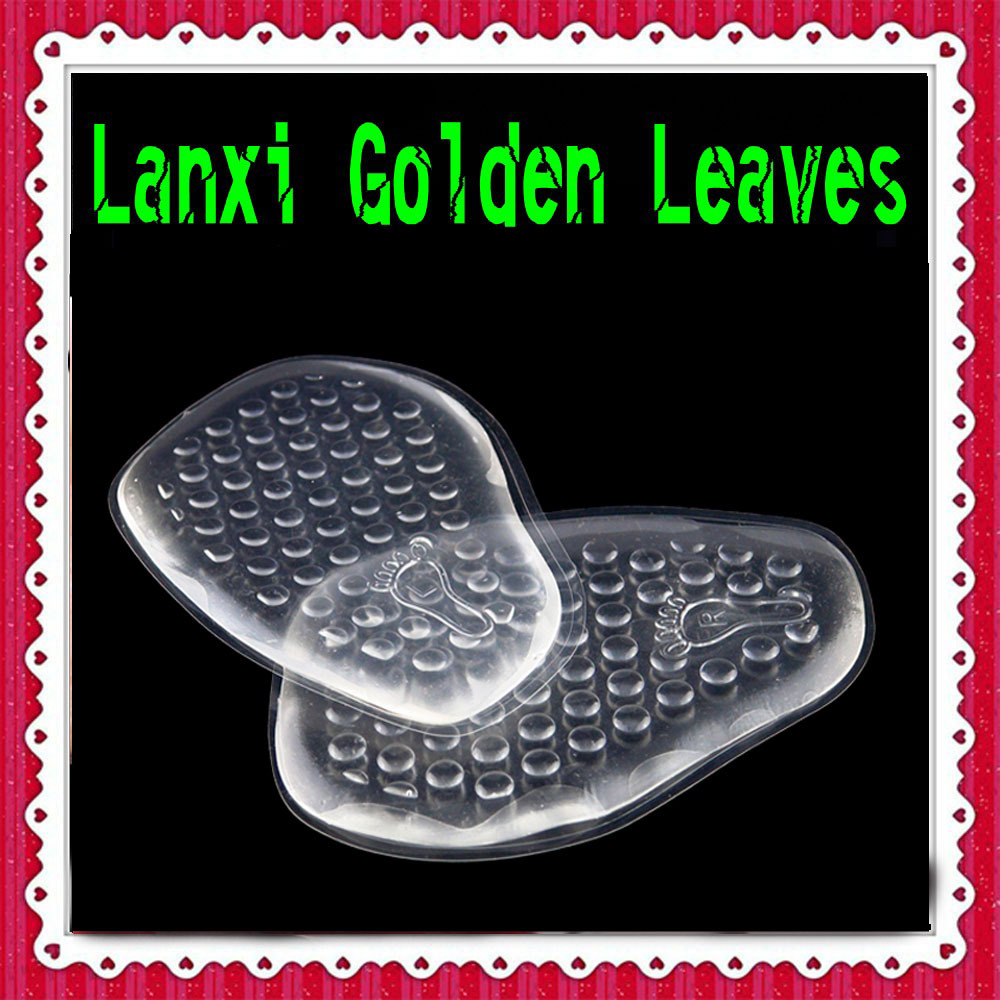 PU sticky transparent silicone forefoot pad, dot massage forefoot pad, comfortable and anti-slip forefoot pad, adjustable shoe size Specification image