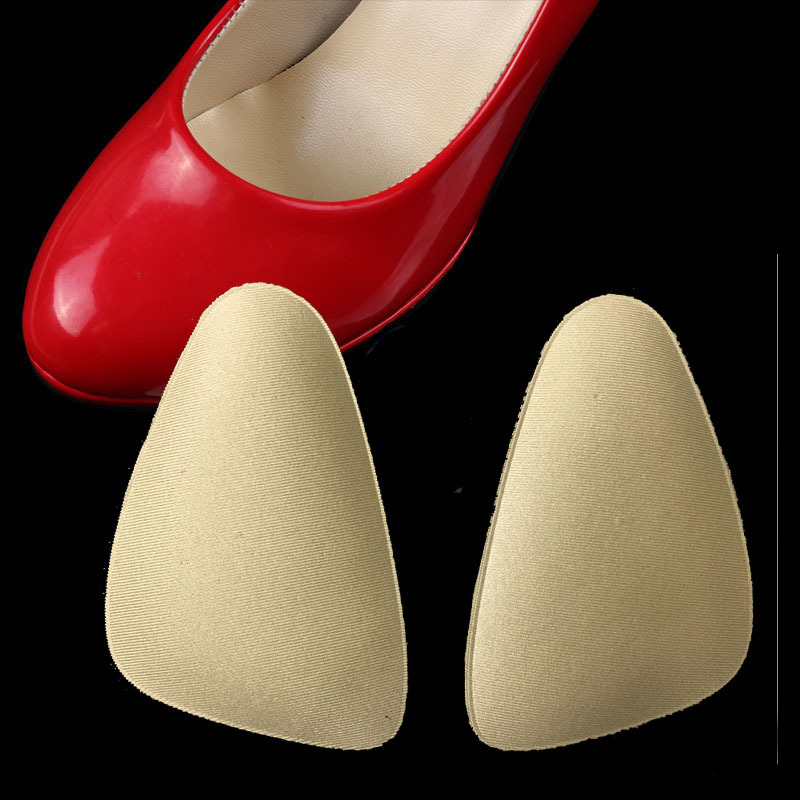 Triangular sponge half-size pad women's summer pain-proof and anti-friction high heels, front sole pad foam front sole pad half-size shoes