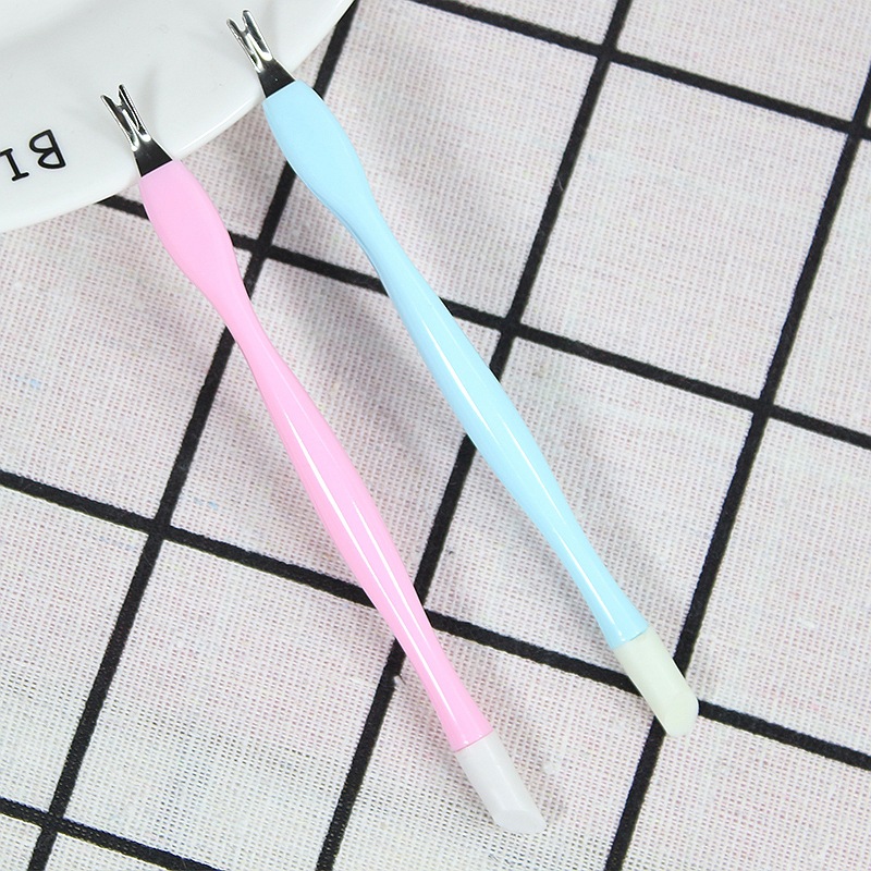 Manicure tool exfoliate deep V sharp exfoliate exfoliate fork dead skin cut dead skin shovel dead skin push
