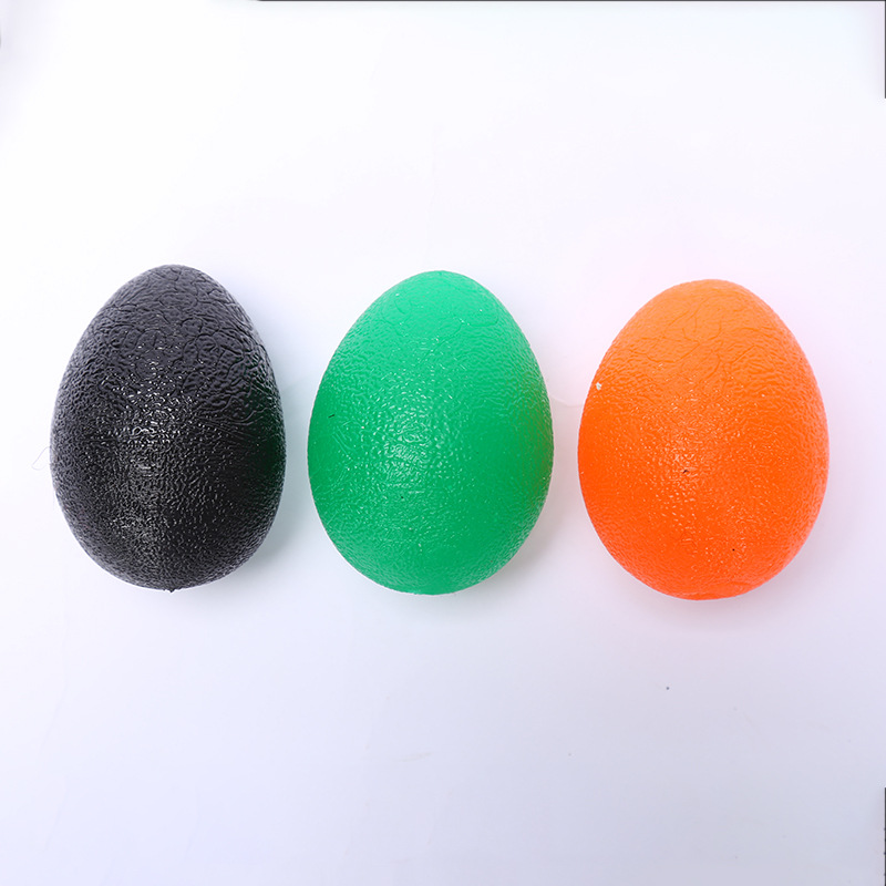 Factory direct sales of the new transparent egg-shaped silicone grip strength ball rehabilitation massage hand to relieve mouse hand grip strength details Picture