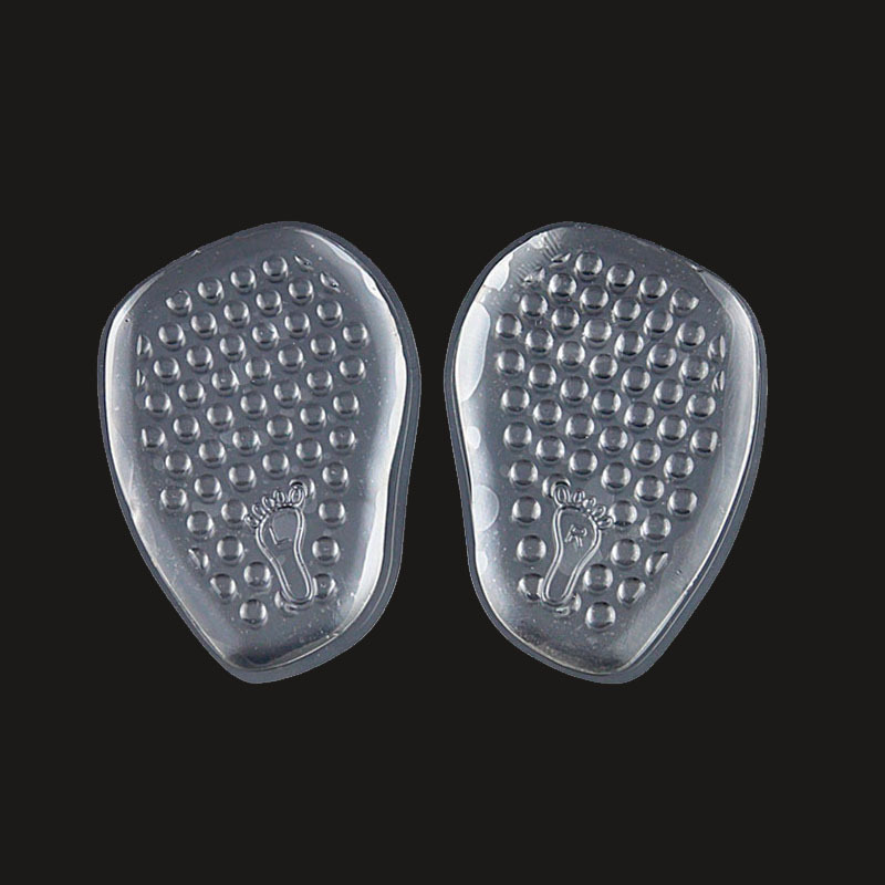 PU sticky transparent silicone forefoot pad, dot massage forefoot pad, comfortable and anti-slip forefoot pad, adjustable shoe size details Picture