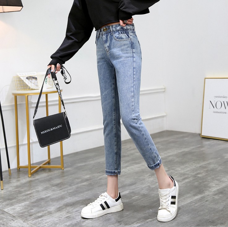 New spring casual jeans, Korean-style blue jeans for women Application Scenario