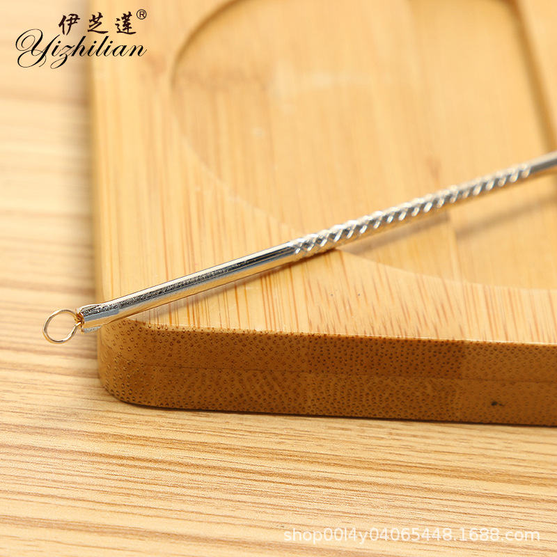 Ezhilian stainless steel Double End Acne Needle New Rose Gold Beauty needle acne blackhead cleanser 8089 Application Scenario