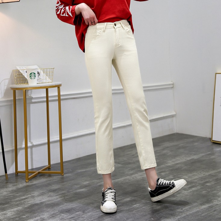 New spring casual jeans, Korean-style blue jeans for women Specification image
