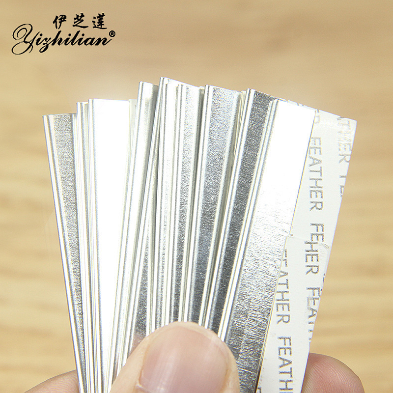 Japanese professional eyebrow shaving blade wholesale makeup artist special razor blade ten pieces of beauty makeup tool generation Specification drawing