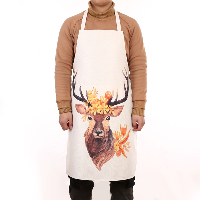 【LOVELY HOME】【持嘉】加厚加大围裙 加厚厨房围裙 防水防油防污围裙 热转印围裙 数码印花围裙 促销赠品围裙图