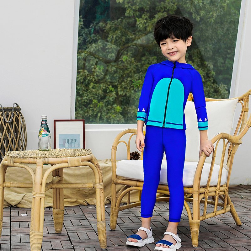 2019 Children's Swimsuit Girls long sleeve warm quick dry sun protection one-piece swimsuit SUN yat-sen boys and girls wetsuit Application Scenario
