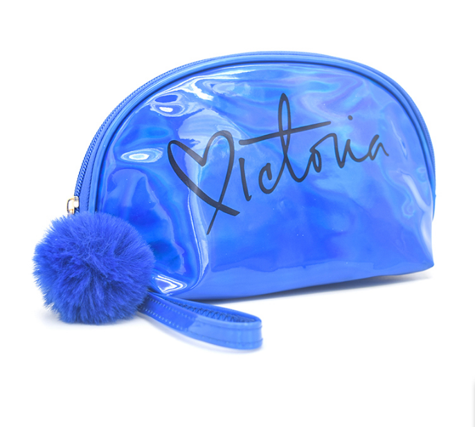 镭射半圆手拿包时尚女士化妆包化妆袋洗漱包手拿包随身便捷小包图