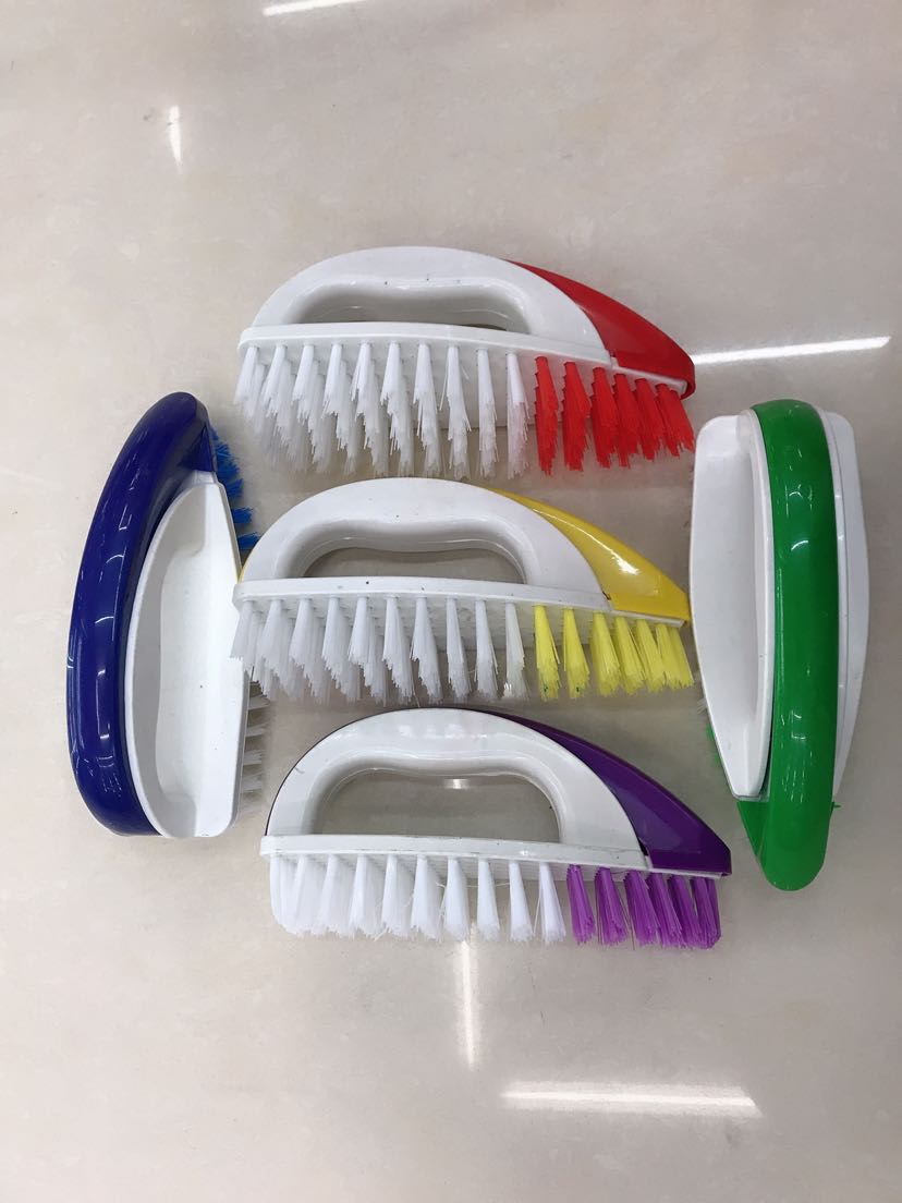 塑料手柄地板刷刷子 彩色刷子 进出口贸易地板刷细节图
