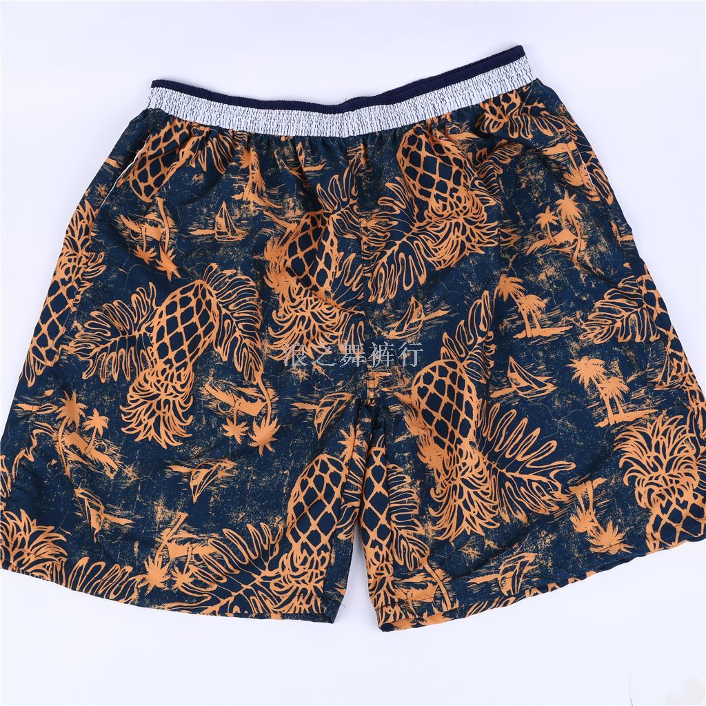 Summer Clothes New Fashion Linen Casual Loose Comfortable Shorts Personality Printed Beach Quarter Pants Hipster Men Plus Size