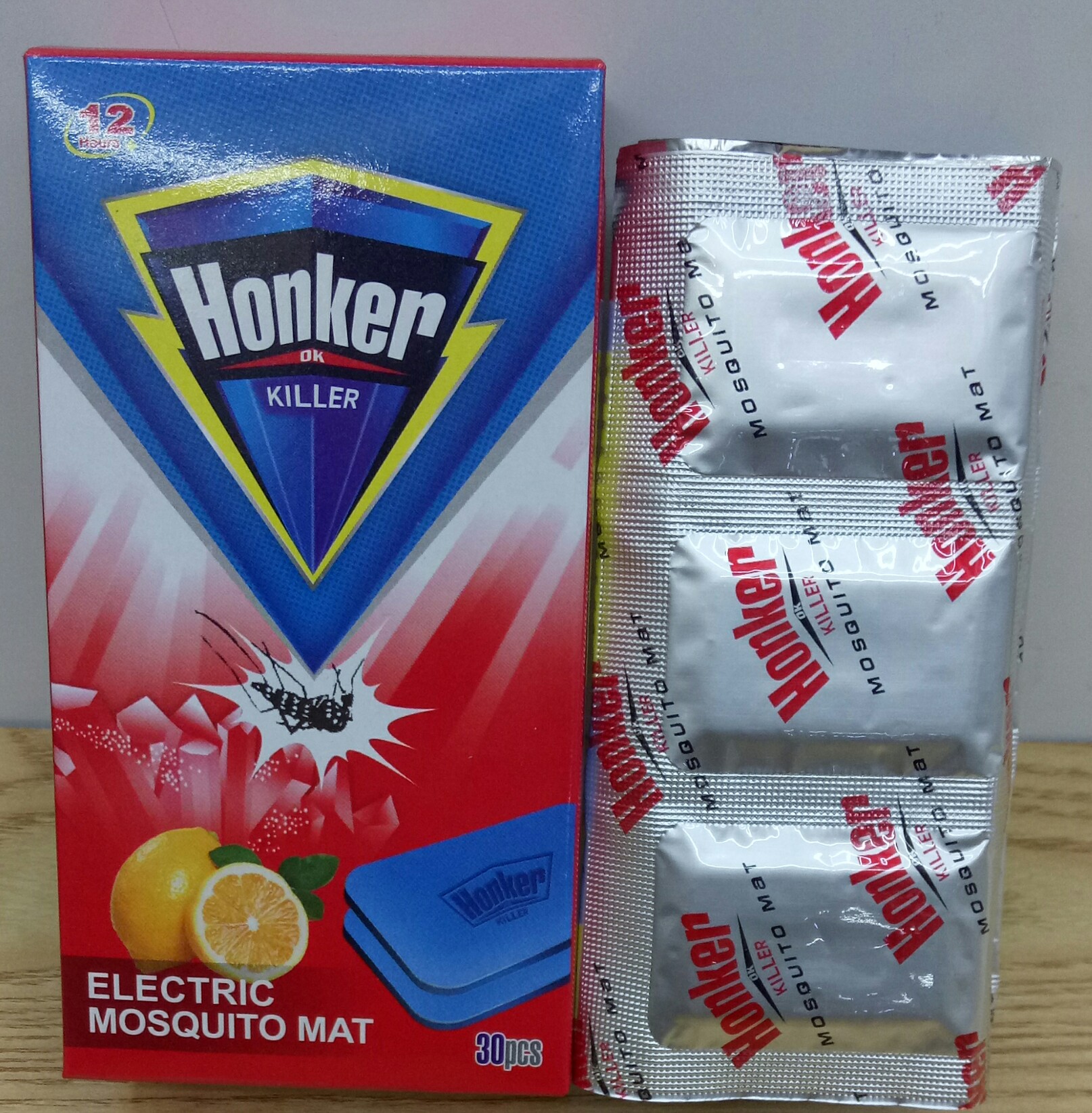 honker ok killer柠檬型高效电热蚊香片 驱蚊片