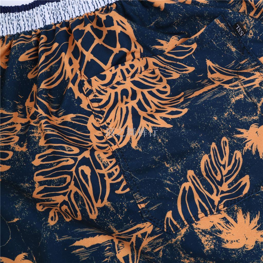 Summer Clothes New Fashion Linen Casual Loose Comfortable Shorts Personality Printed Beach Quarter Pants Hipster Men Plus Size Application Scenario