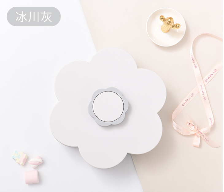 果盘 六花瓣旋转干果盒糖果盘家用现代分格坚果盒盘细节图