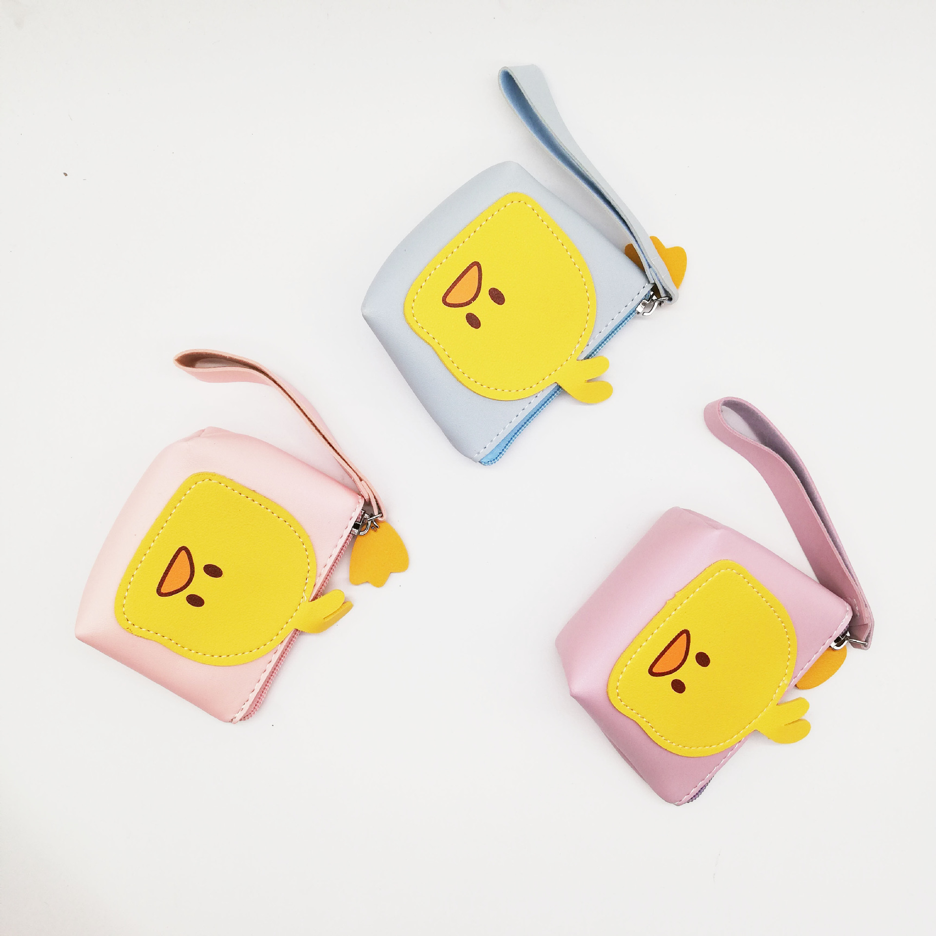 Jinjiduo coin purse, cartoon Little Yellow duck coin purse, Korean version student and children's fashionable clutch coin purse wholesale