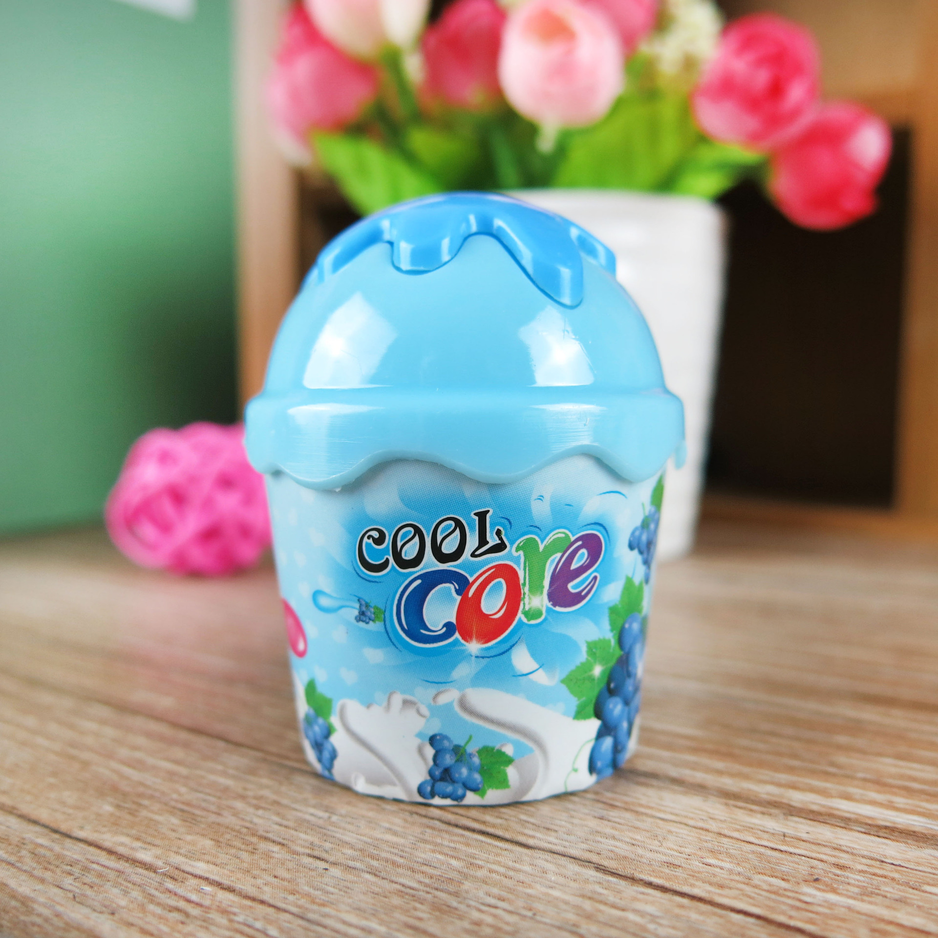 Fulejia 8067 colored ice cream Pencil sharpener and double-hole pen clipper factory direct sales, wholesale of student supplies Specification image