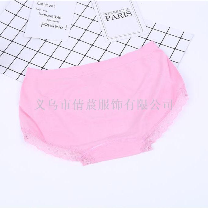Women's Underwear New Day Lace Underwear Seamless Comfortable Breathable Mid-Waist Color Cotton Briefs For Women Qian Chen Specification drawing