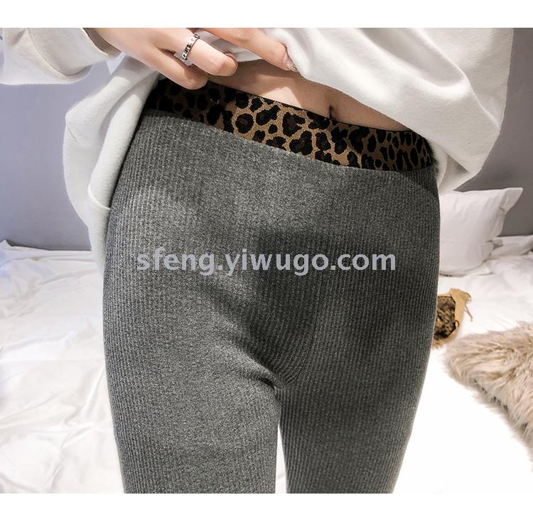 诗丰竖条棉春款 豹纹腰口
