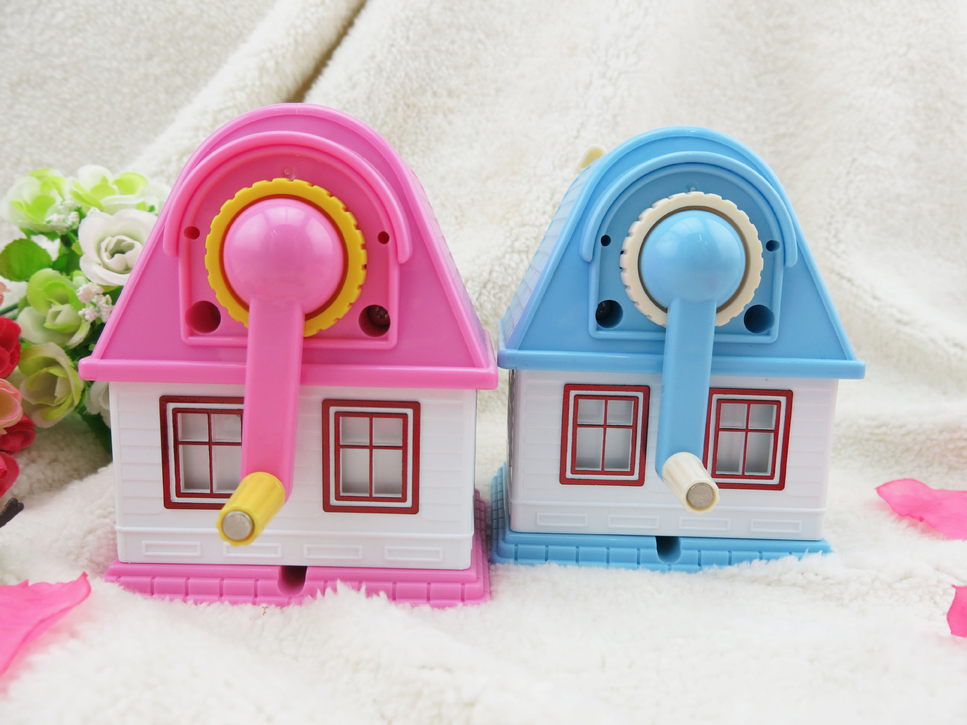 Folga studentsstationery supplies cartoon house sacapuntas de mano apuntador studentsstudentspapelería suministros Specification image