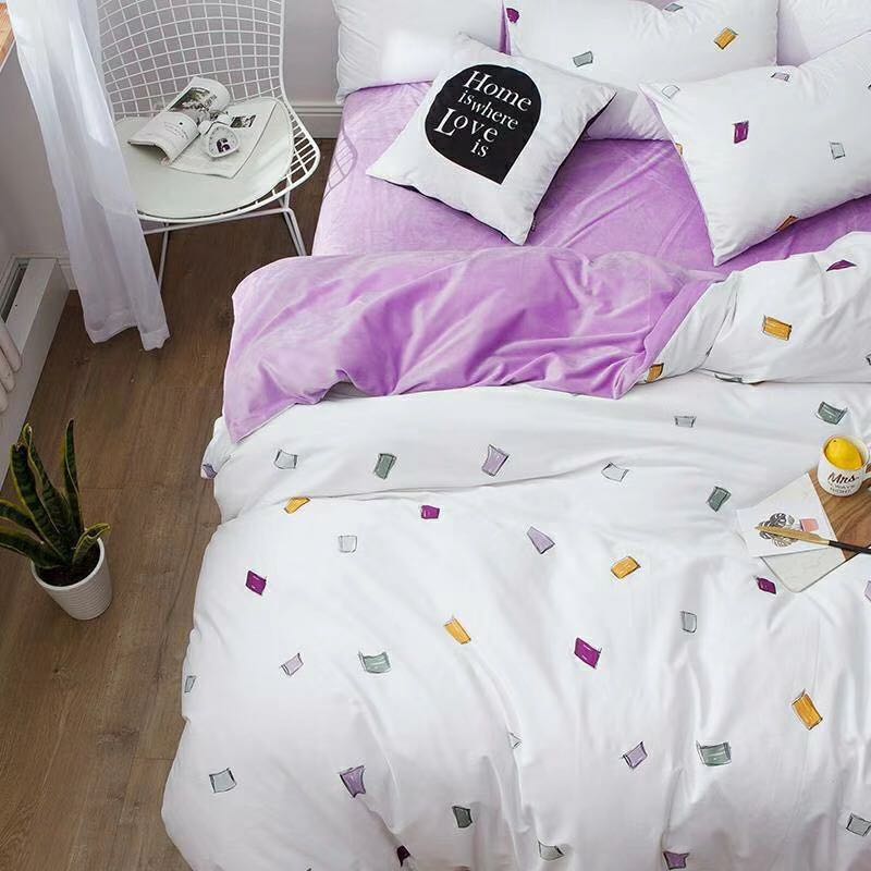 法莱绒水晶绒宝宝绒四件套被子被芯产品图