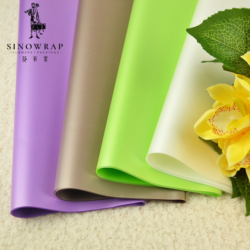 雾面纸 纯色 厂家直销 鲜花包装纸材料卡通花束半透明包装纸图