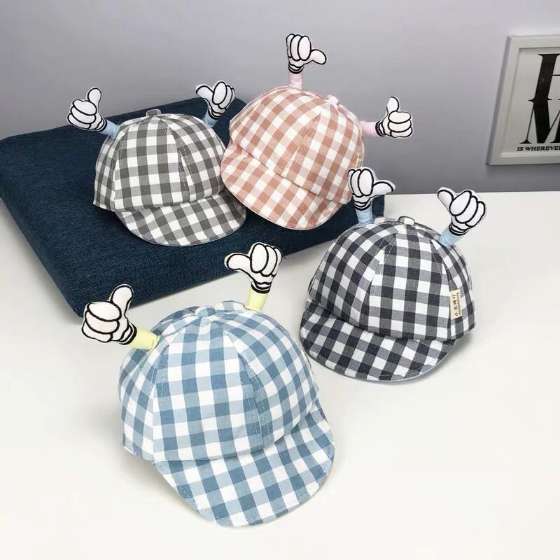 义乌好货 宝宝帽子春秋天婴儿鸭舌帽6-8-12个月可爱幼儿帽