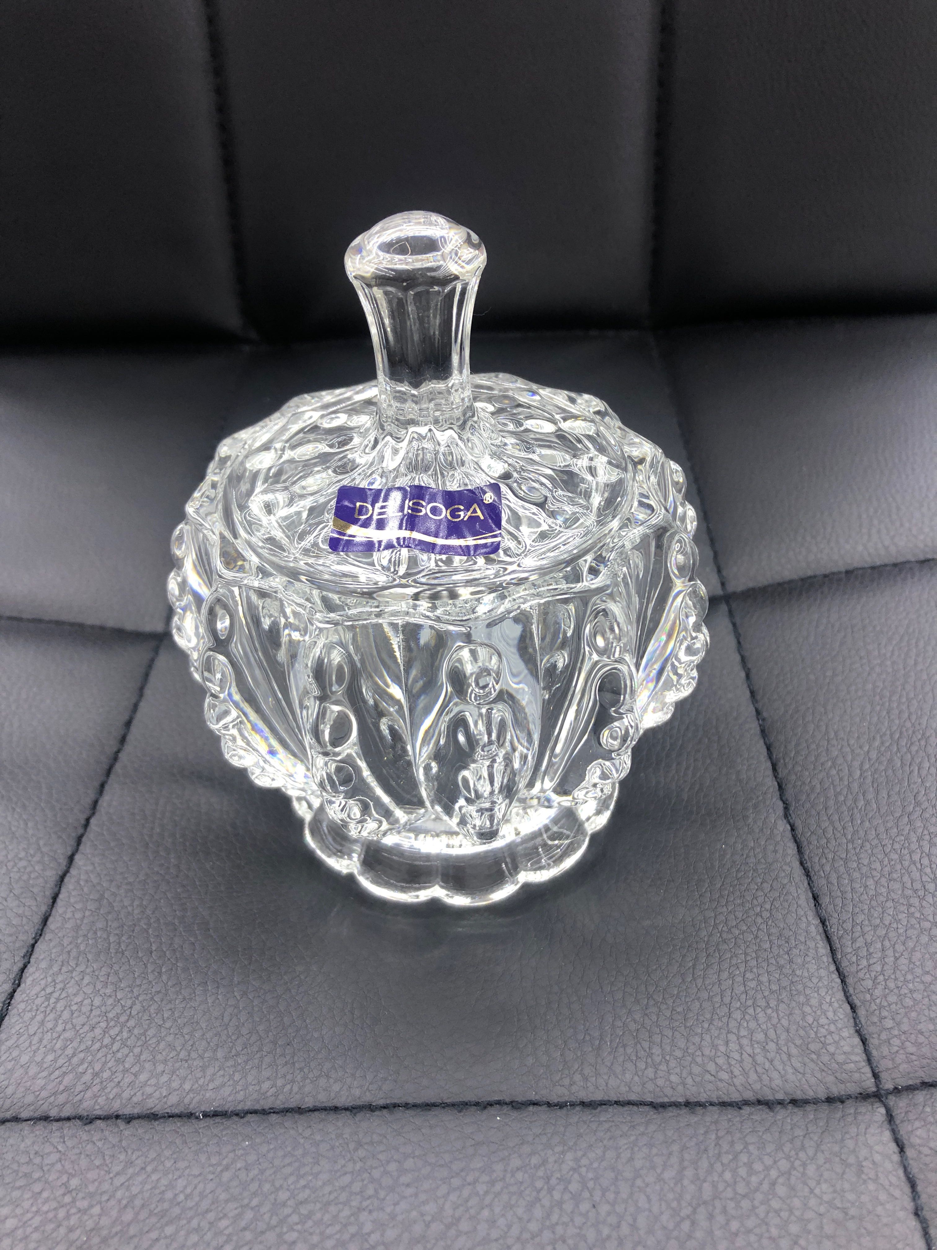 水晶玻璃糖果罐水果碗糖缸调味罐烟缸首饰盒