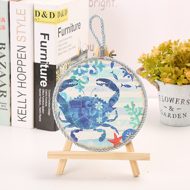 【LOVELY HOME】【 Chi Jia 】 Ceramic Pot pad Ceramic Hanging Plate Heat transfer heat Insulation Pad Home Decoration Hanging Plate Ceramic Pot pad Specification image