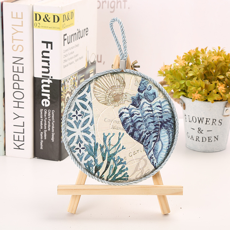【LOVELY HOME】【 Chi Jia 】 Ceramic Pot pad Ceramic Hanging Plate Heat transfer heat Insulation Pad Home Decoration Hanging Plate Ceramic Pot pad details Picture