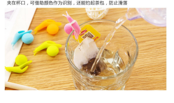 韩国可爱派对 硅胶茶包 蜗牛茶包挂 蜗牛茶包挂细节图