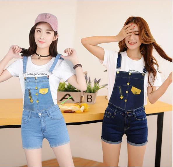 an-fs new denim overalls women's loose all-in-one denim jumpsuit trend