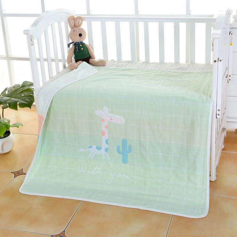 Six-layer jacquard gauze baby and children's colored cotton bath towel cover, super soft and independent pattern 2019 new style details Picture