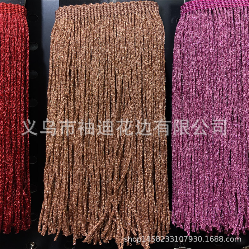Manufacturers Direct Supply Quality 20Cm Gold And Silver Wire Material Row Stage Clothes Fringe Clothing Home Textile Accessories Specification drawing