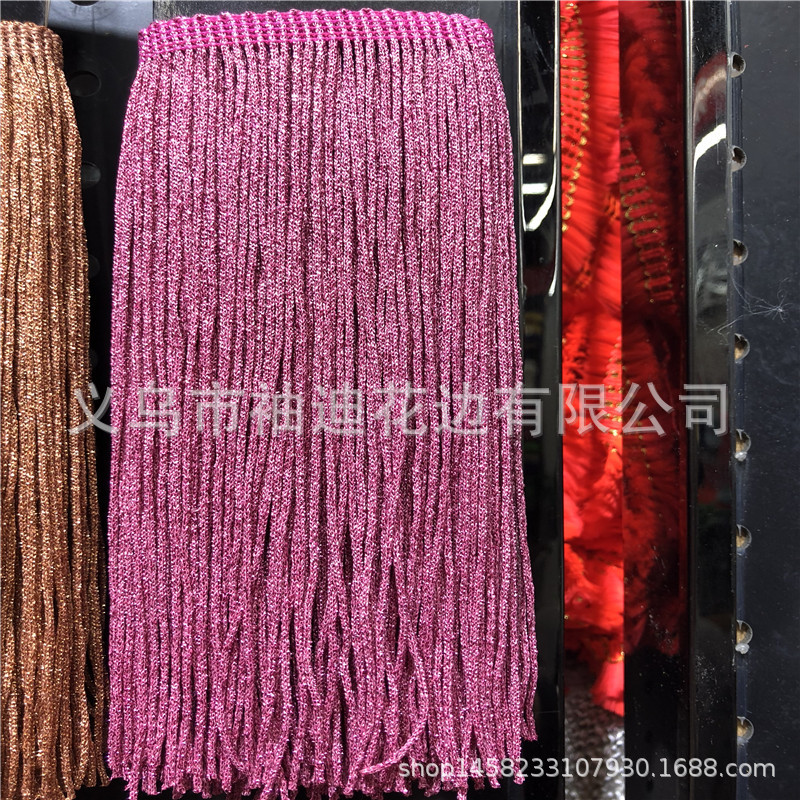 Manufacturers Direct Supply Quality 20Cm Gold And Silver Wire Material Row Stage Clothes Fringe Clothing Home Textile Accessories Application Scenario