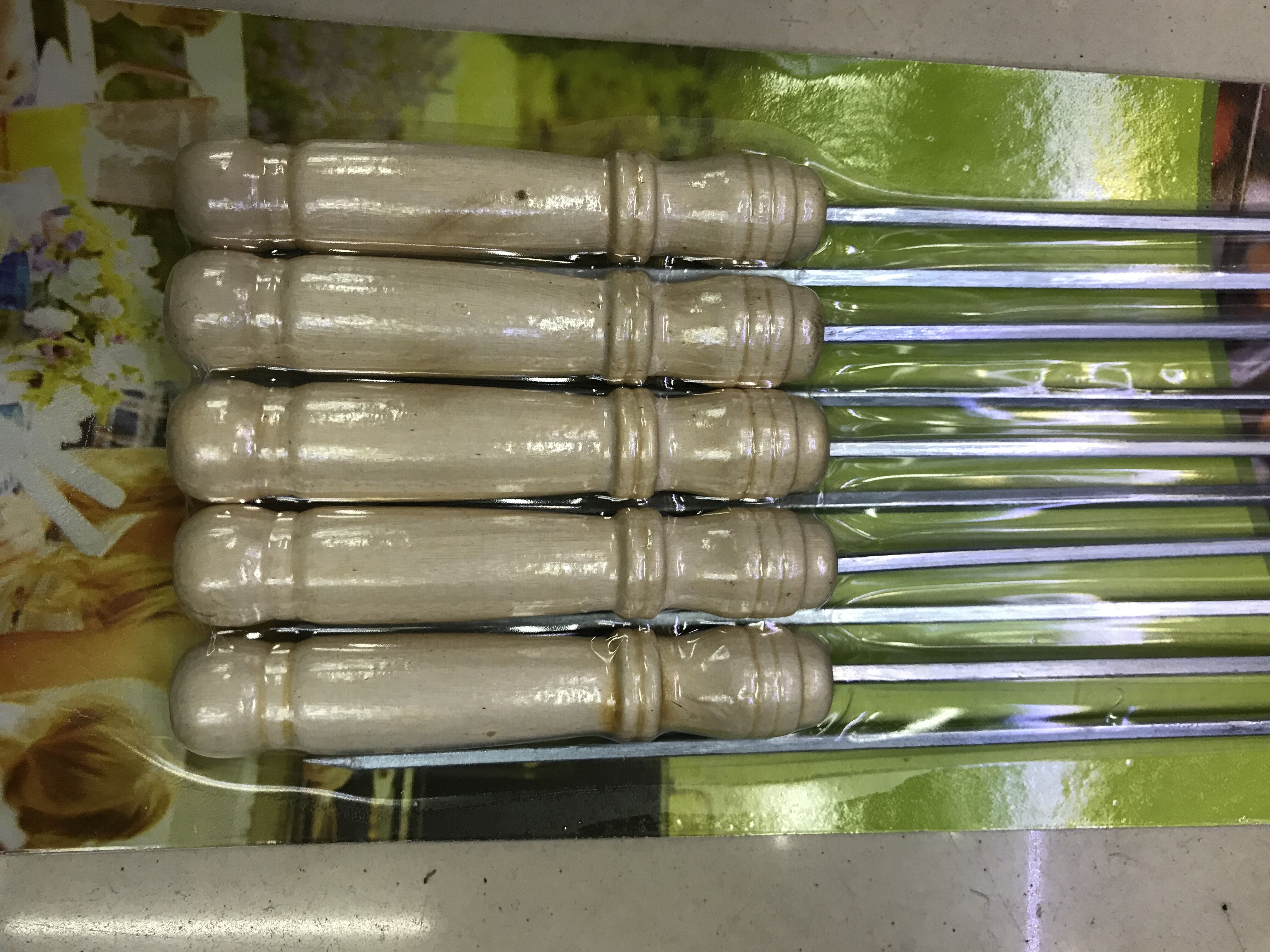 Barbecue wooden handle policy: 10 pieces Specification image