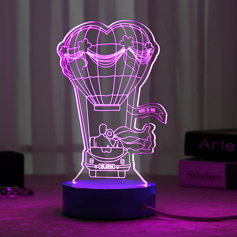 Small night lamp eye lamp can be customized LOGO a substitute hair
