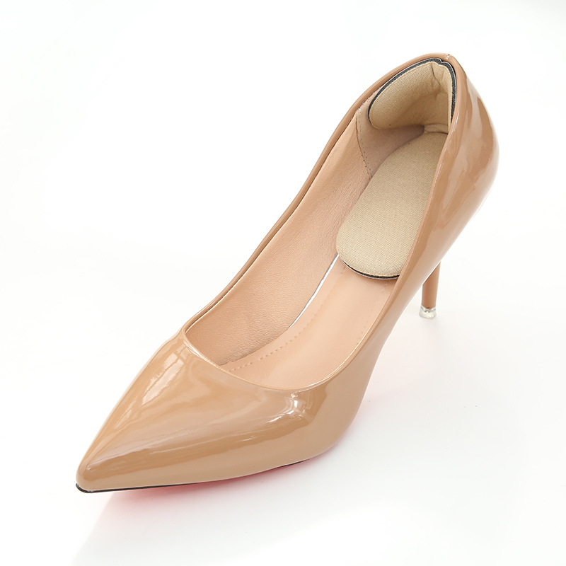 The heel of the two-in-one thickened anti-rubbing and anti-sticking silicone high heels with a half-size pad for foot protection Specification image