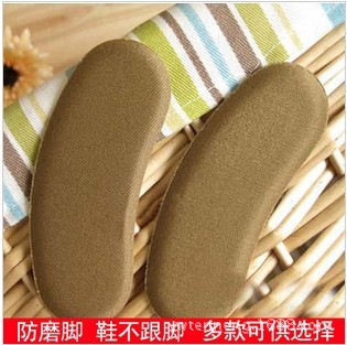 Wholesale non-woven fabric thickened heel pads to prevent foot friction, size change, half-size sponge back stickers from the manufacturer