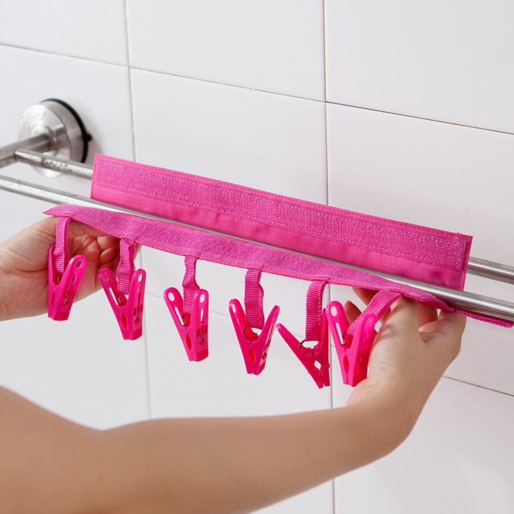 Portable Fabric Hangers Collapsible Hangers Bathroom Hangers Clothing Clamps Wholesale Application Scenario
