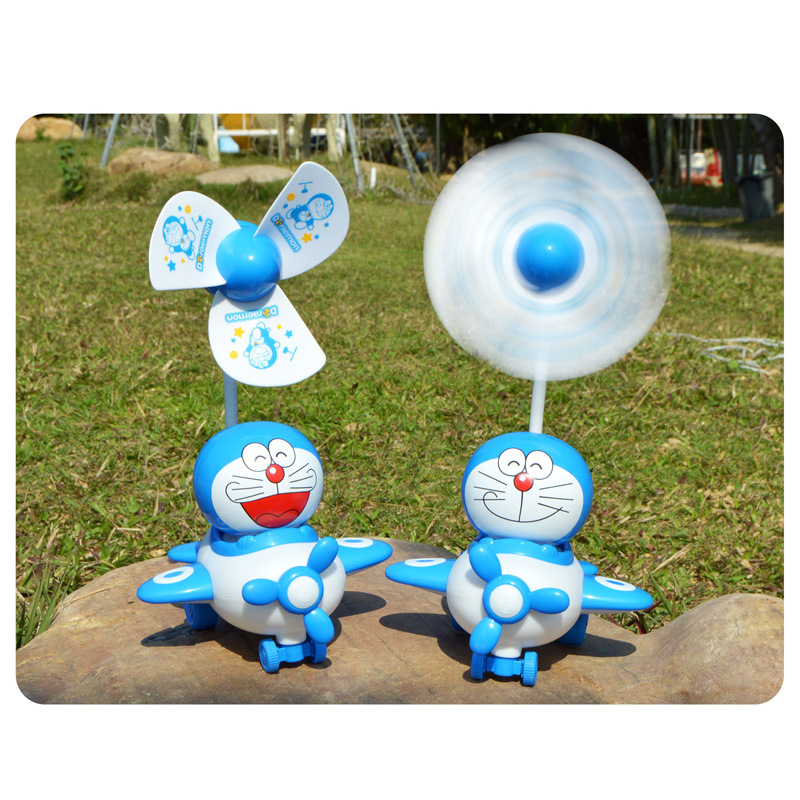 KT猫可爱迷你充电USB学生儿童便携台式小风扇大风力卡通夜灯风扇