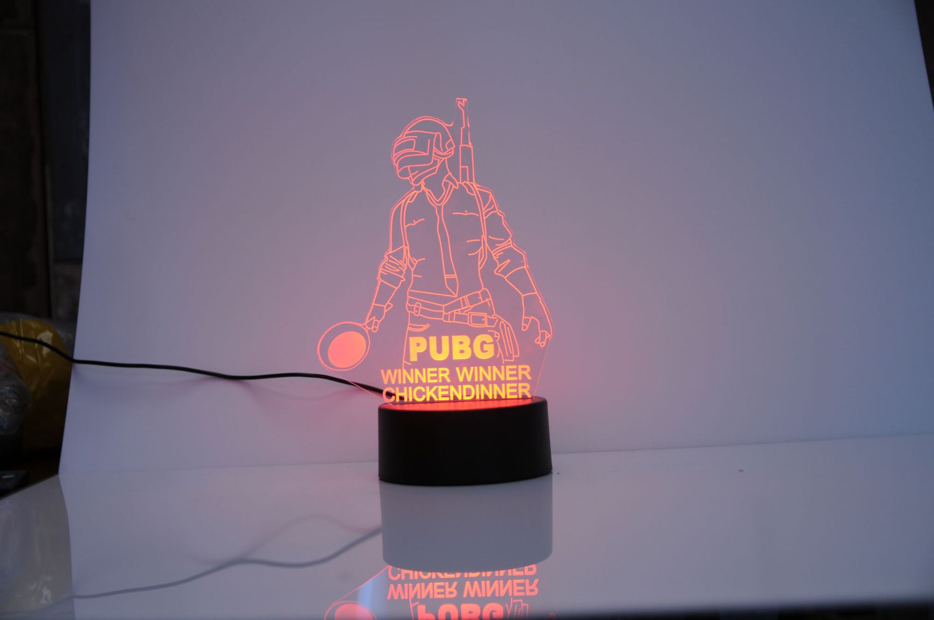 New 3D touch PUBG Chicken LED night light