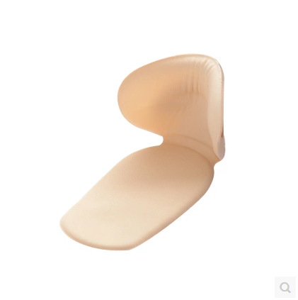 Lycra fabric two-in-one heel sticker silicone half-size pad T-shaped thickened anti-slip high heel sticker Specification image
