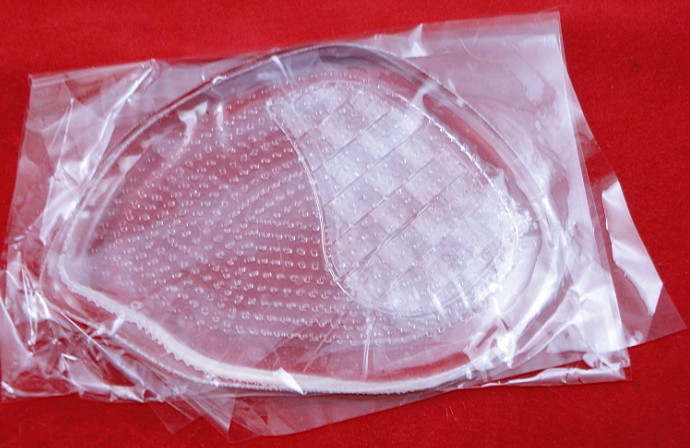 Transparent silicone forefoot pad, breathable, super soft, pain-proof high heel half-size pad, anti-slip front foot pad Specification image