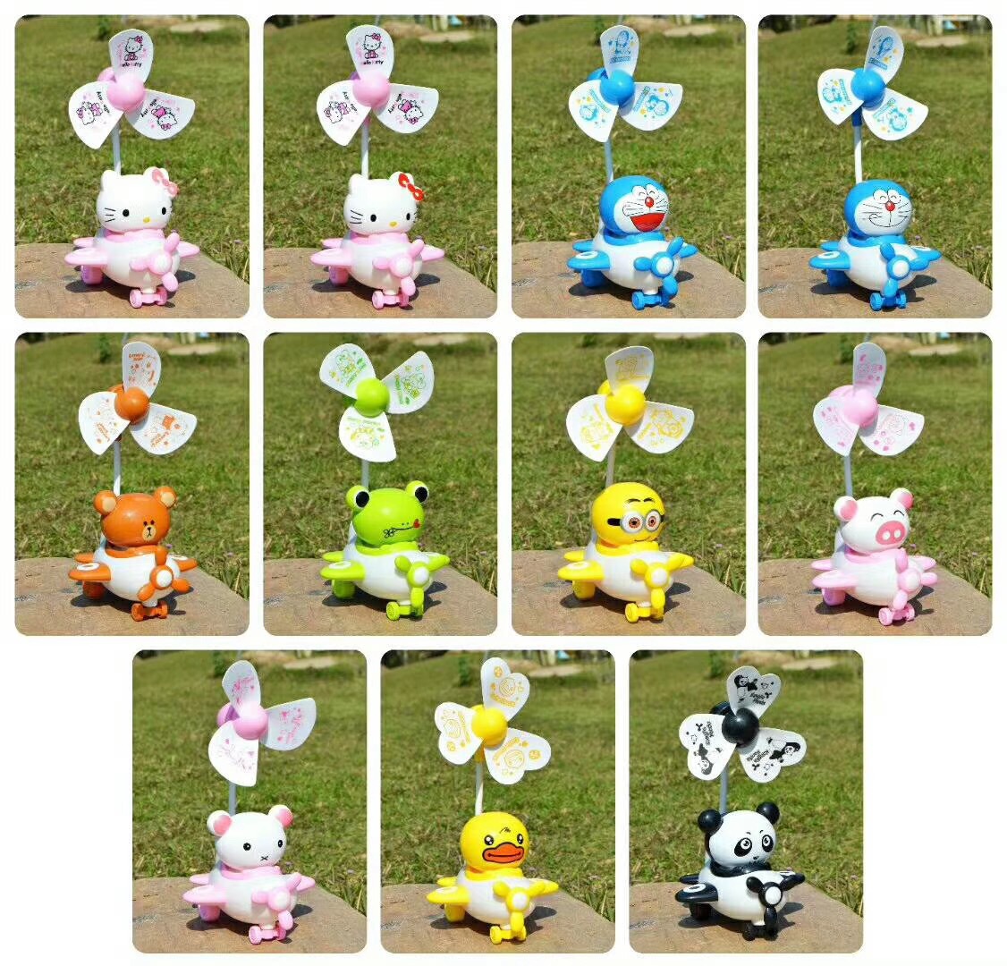 KT猫可爱迷你充电USB学生儿童便携台式小风扇大风力卡通夜灯风扇细节图