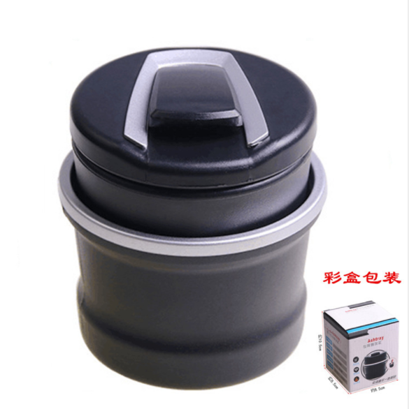汽车用品车用烟灰缸带lED灯车载多功能烟缸细节图