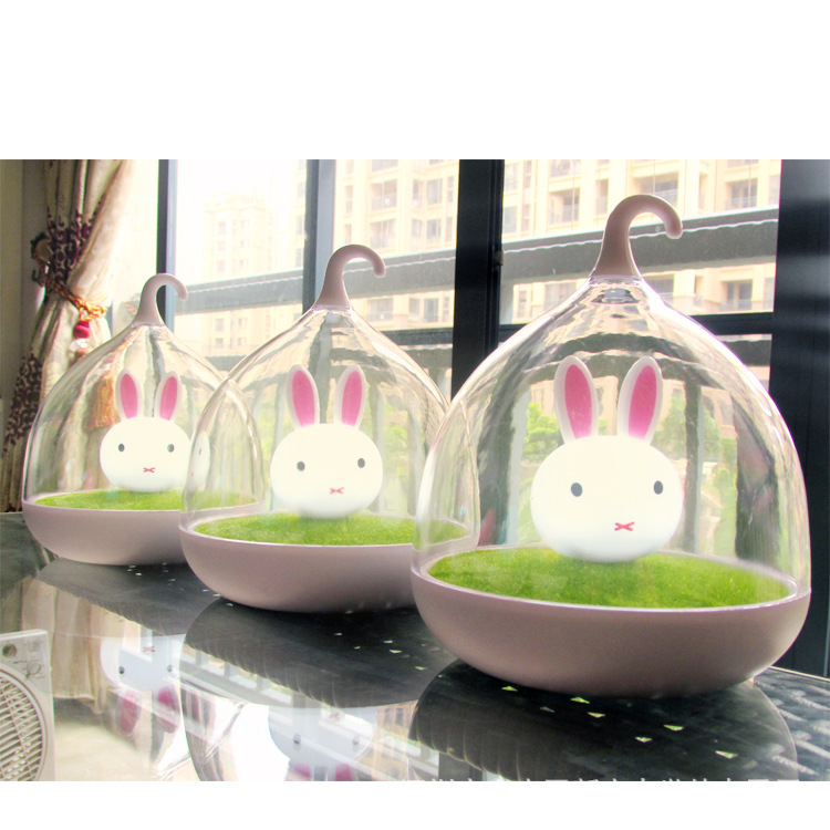 Little Rabbit Midnight light Bird LED touch bedroom dimming eye protection emotional light changing desk lamp