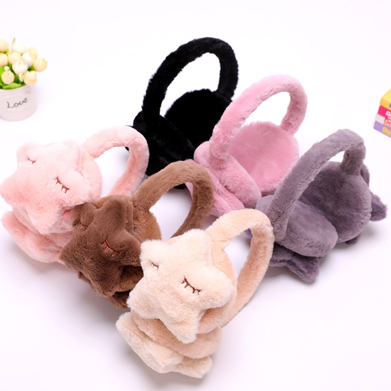 韩版眯眼立体兔耳朵女士保暖耳罩 甜美学生时尚耳朵防寒耳暖耳包产品图