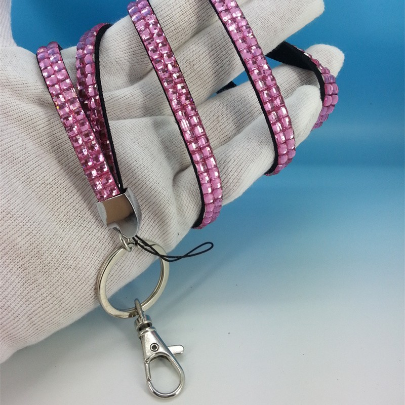 Manufacturers Supply Exquisite With Diamond Lanyard Stick Diamond Mobile Phone Rope Diamond Strap