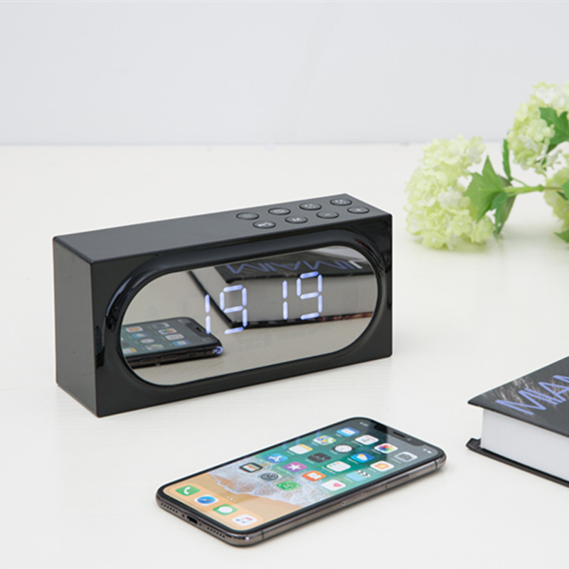 Rectangular metal Bluetooth mirror speaker for speakerphone